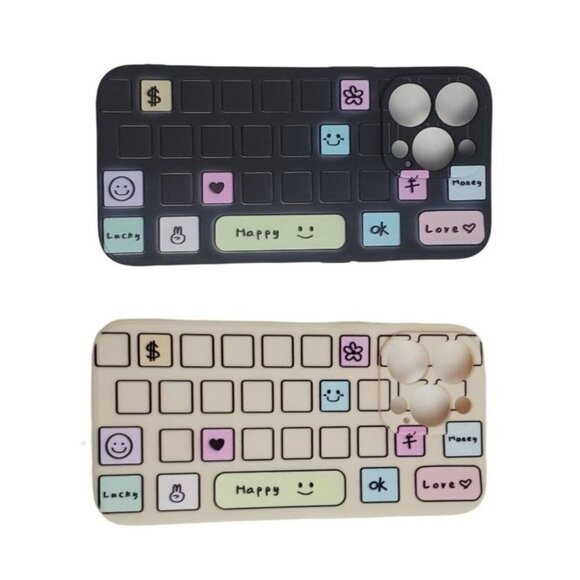 iphone Keyboard Pattern Happy Phone Case Choose Your Color and Size - Picture 1 of 6